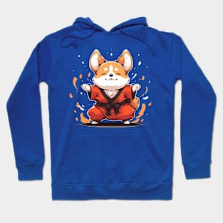 karate corgi Hoodie